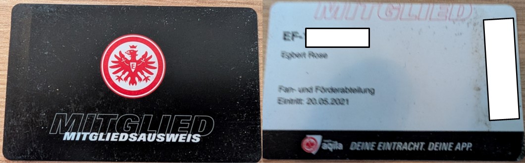 SGE Mitgliedsauweis